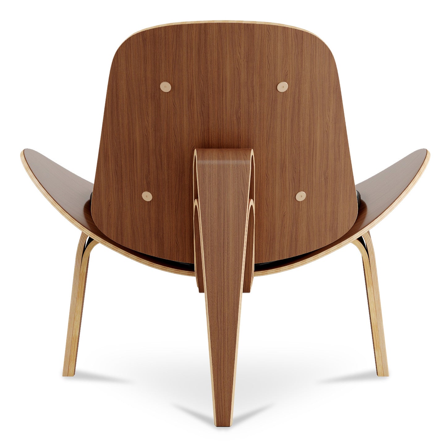 Black and Brown Faux Leather Lounge Chair By Homeroots | Accent Chairs | Modishstore - 4