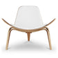 White and Brown Faux Leather Lounge Chair By Homeroots | Accent Chairs | Modishstore - 2