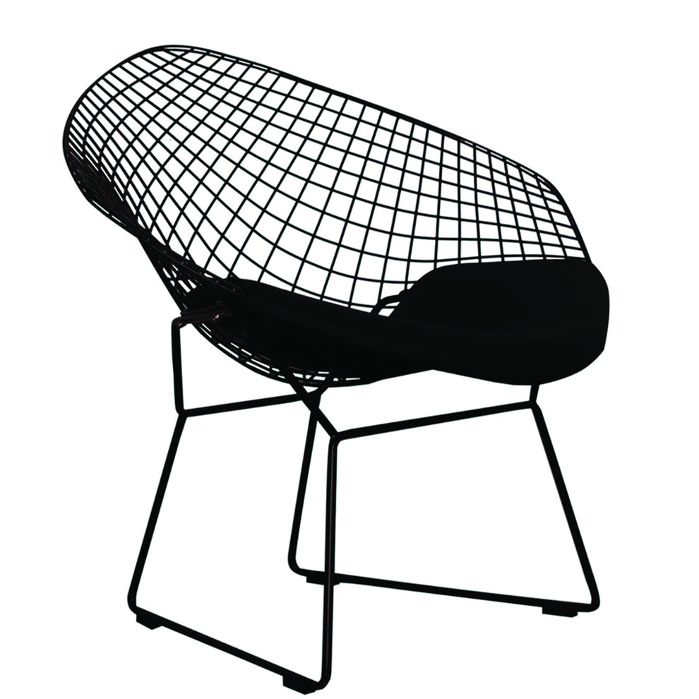Black Lounge Chair By Homeroots | Accent Chairs | Modishstore - 3