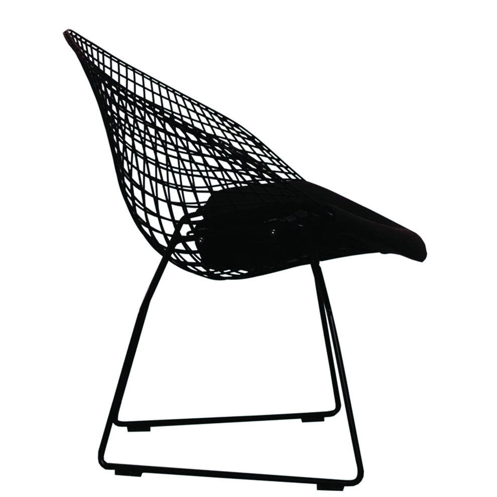 Black Lounge Chair By Homeroots | Accent Chairs | Modishstore - 4