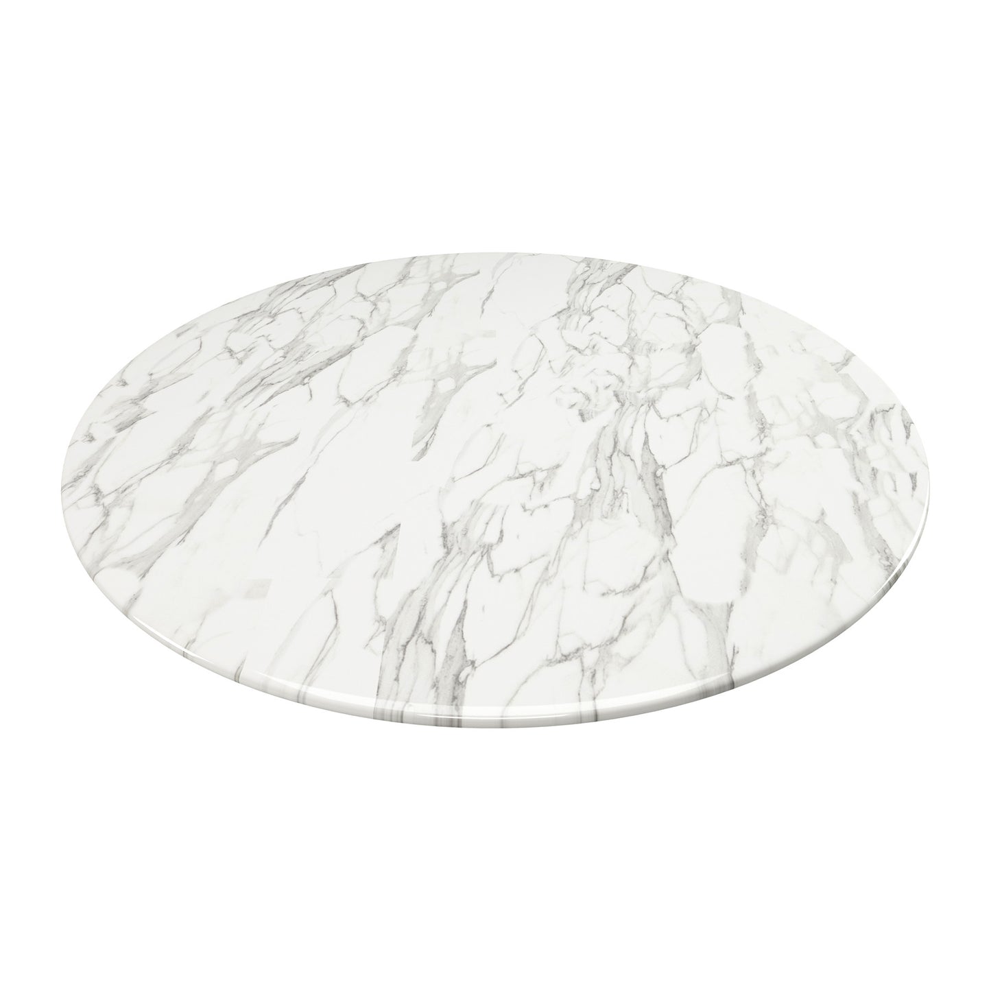 White And Black Marble And Metal Dining Table By Homeroots | Dining Tables | Modishstore - 5