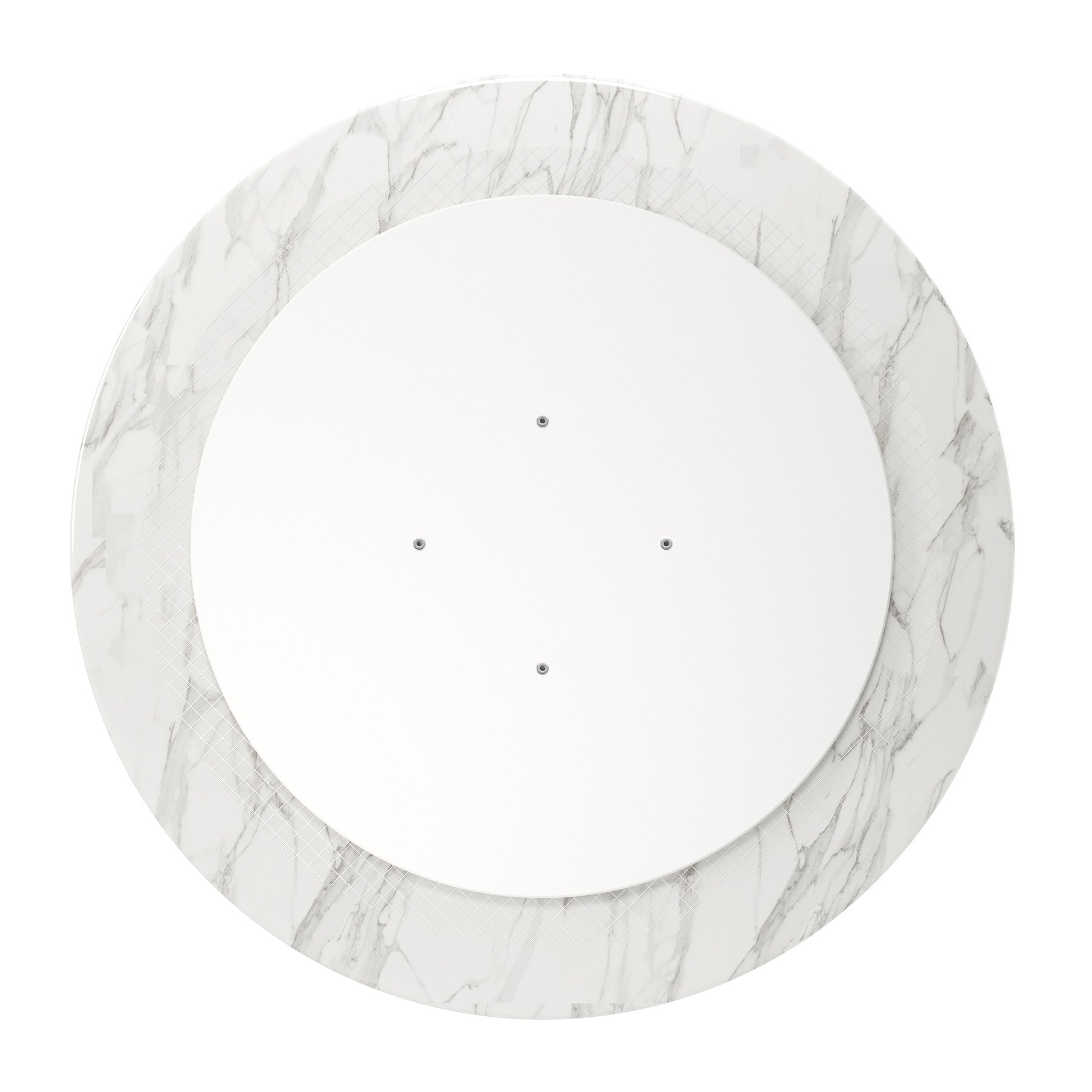 White And Black Marble And Metal Dining Table By Homeroots | Dining Tables | Modishstore - 6