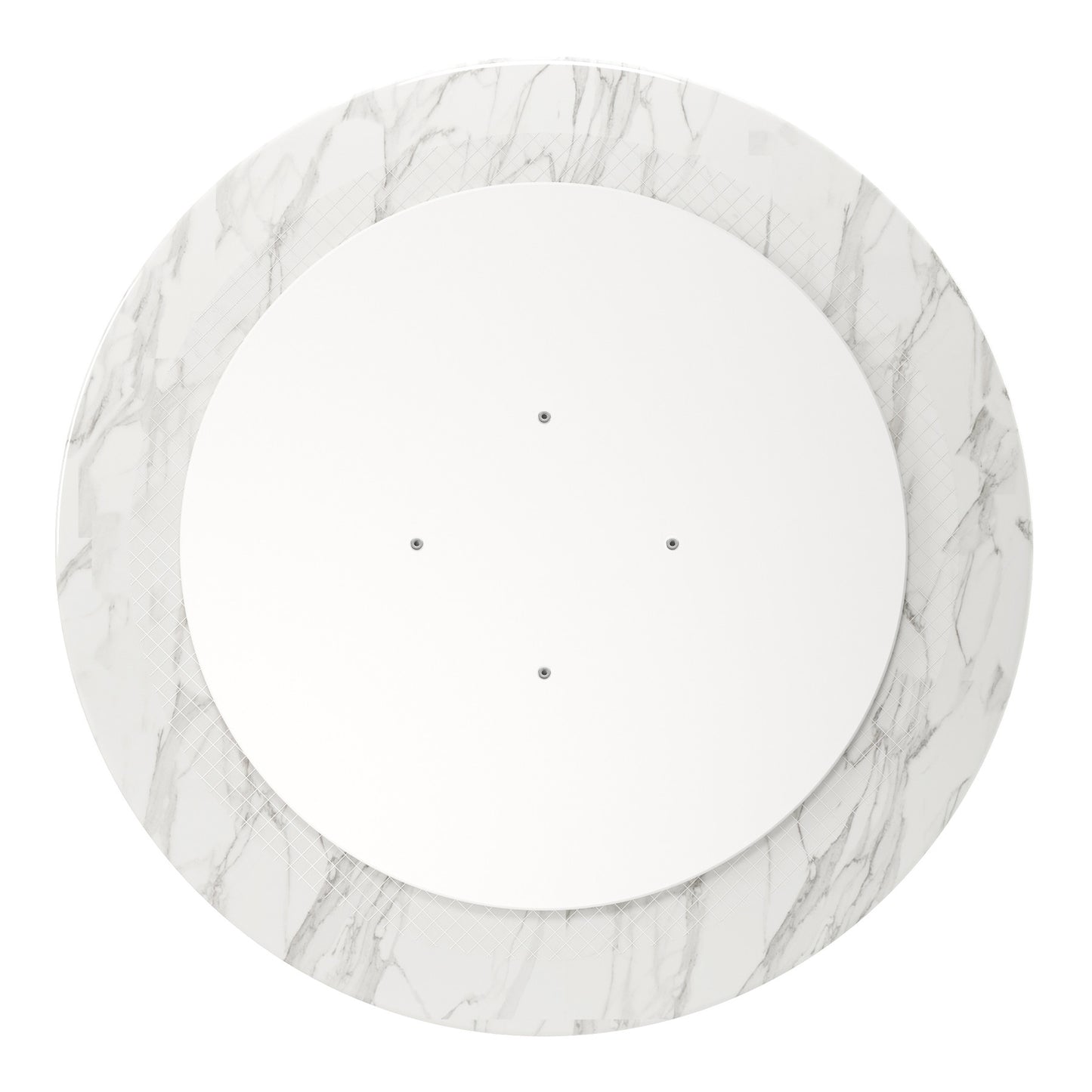 White And Gold Marble And Metal Dining Table By Homeroots | Dining Tables | Modishstore - 4