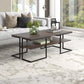 Black Steel Coffee Table With Shelf By Homeroots | Coffee Tables | Modishstore - 5