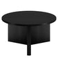 Black Round Coffee Table By Homeroots | Coffee Tables | Modishstore - 1
