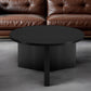 Black Round Coffee Table By Homeroots | Coffee Tables | Modishstore - 2