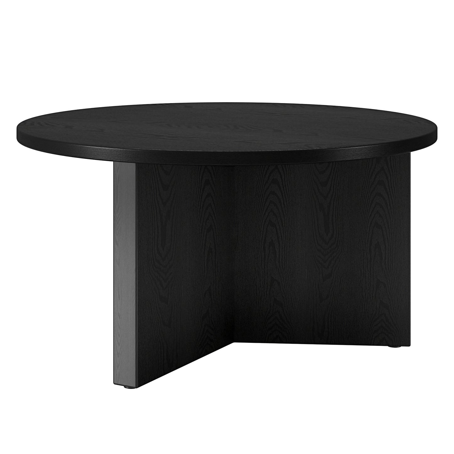 Black Round Coffee Table By Homeroots | Coffee Tables | Modishstore - 4