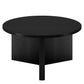 Black Round Coffee Table By Homeroots | Coffee Tables | Modishstore - 5