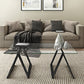 Black Glass And Steel Coffee Table By Homeroots | Coffee Tables | Modishstore - 5
