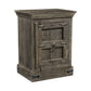 Distressed Brown Solid Wood Nightstand By Homeroots | Nightstands | Modishstore - 1