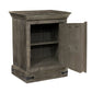 Distressed Brown Solid Wood Nightstand By Homeroots | Nightstands | Modishstore - 5