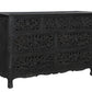 Black Solid Wood Seven Drawer Dresser By Homeroots | Dressers | Modishstore - 1