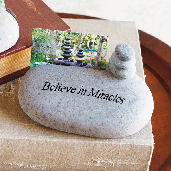 Cairn Card Holders - Live Love Laugh Set of 2 By Garden Age Supply | Minerals and Stones | Modishstore - 4