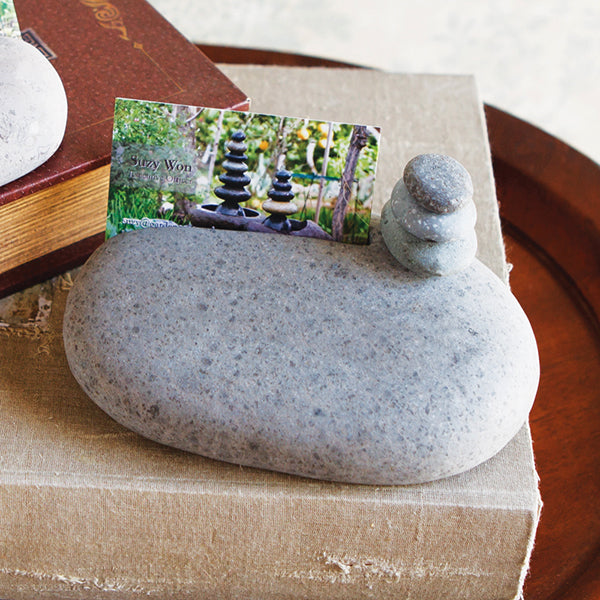 Cairn Card Holders - Live Love Laugh Set of 2 By Garden Age Supply | Minerals and Stones | Modishstore - 1