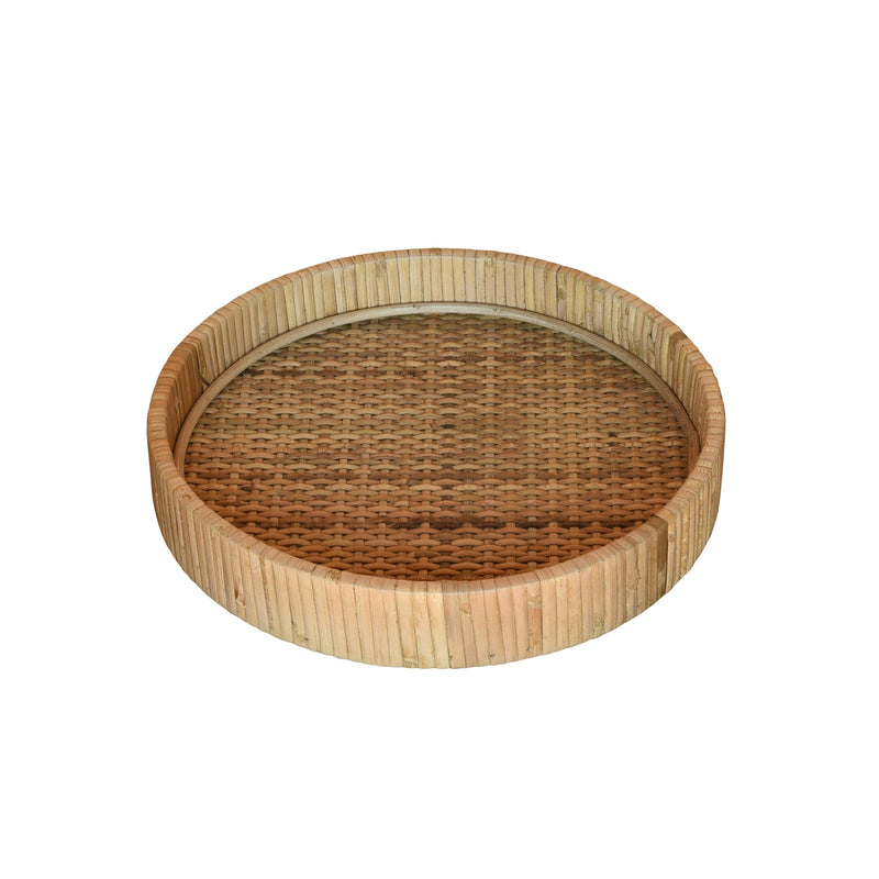 Cayman Tray, Rattan - Small - Natural Set Of 4 By HomArt | Decorative Trays & Dishes | Modishstore - 2