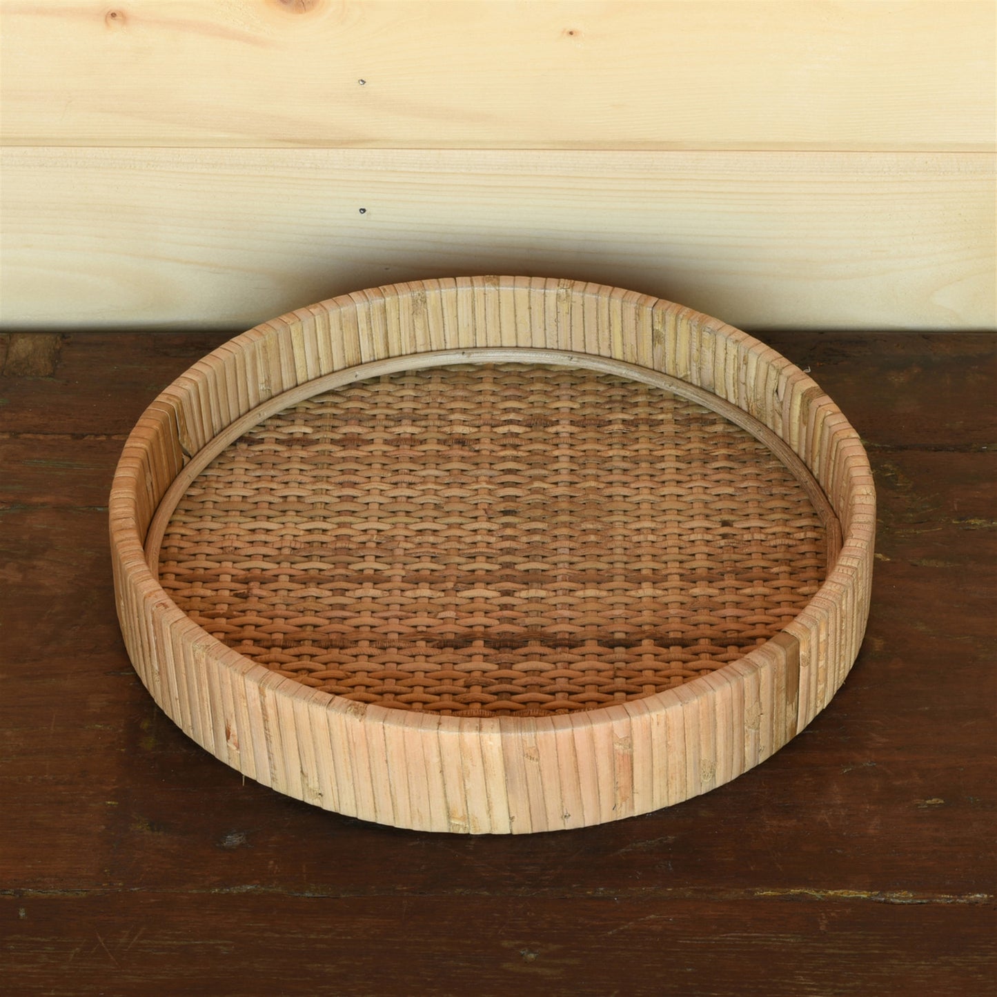 Cayman Tray, Rattan - Small - Natural Set Of 4 By HomArt | Decorative Trays & Dishes | Modishstore - 3