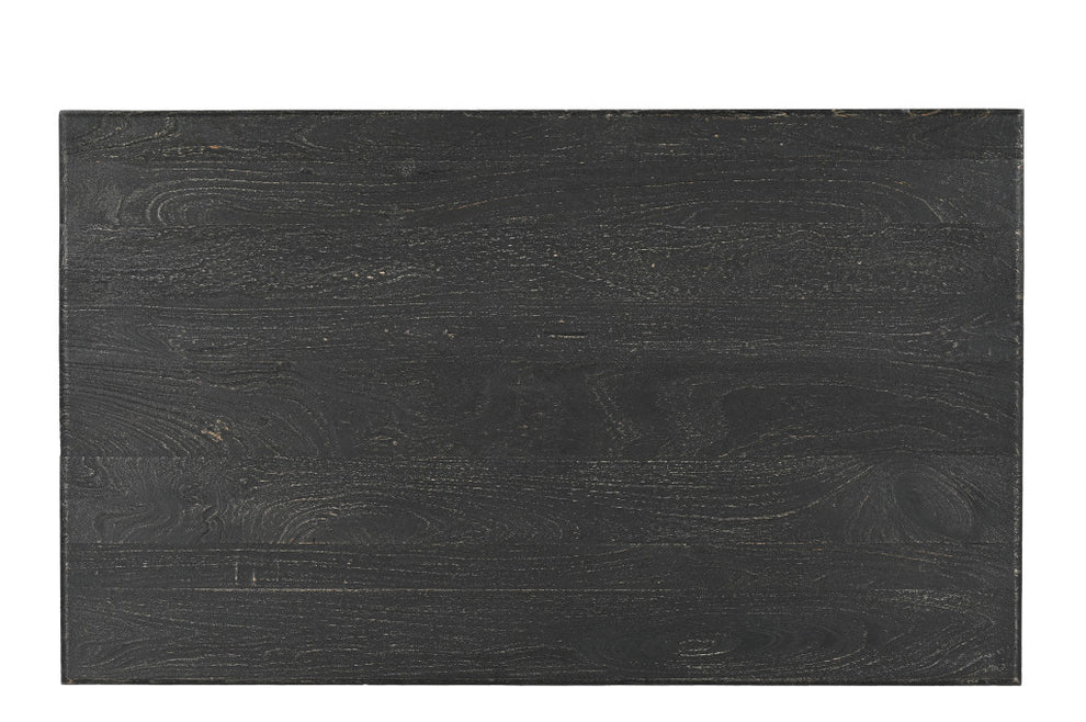 Black Solid Wood Dining Table By Homeroots | Dining Tables | Modishstore - 6