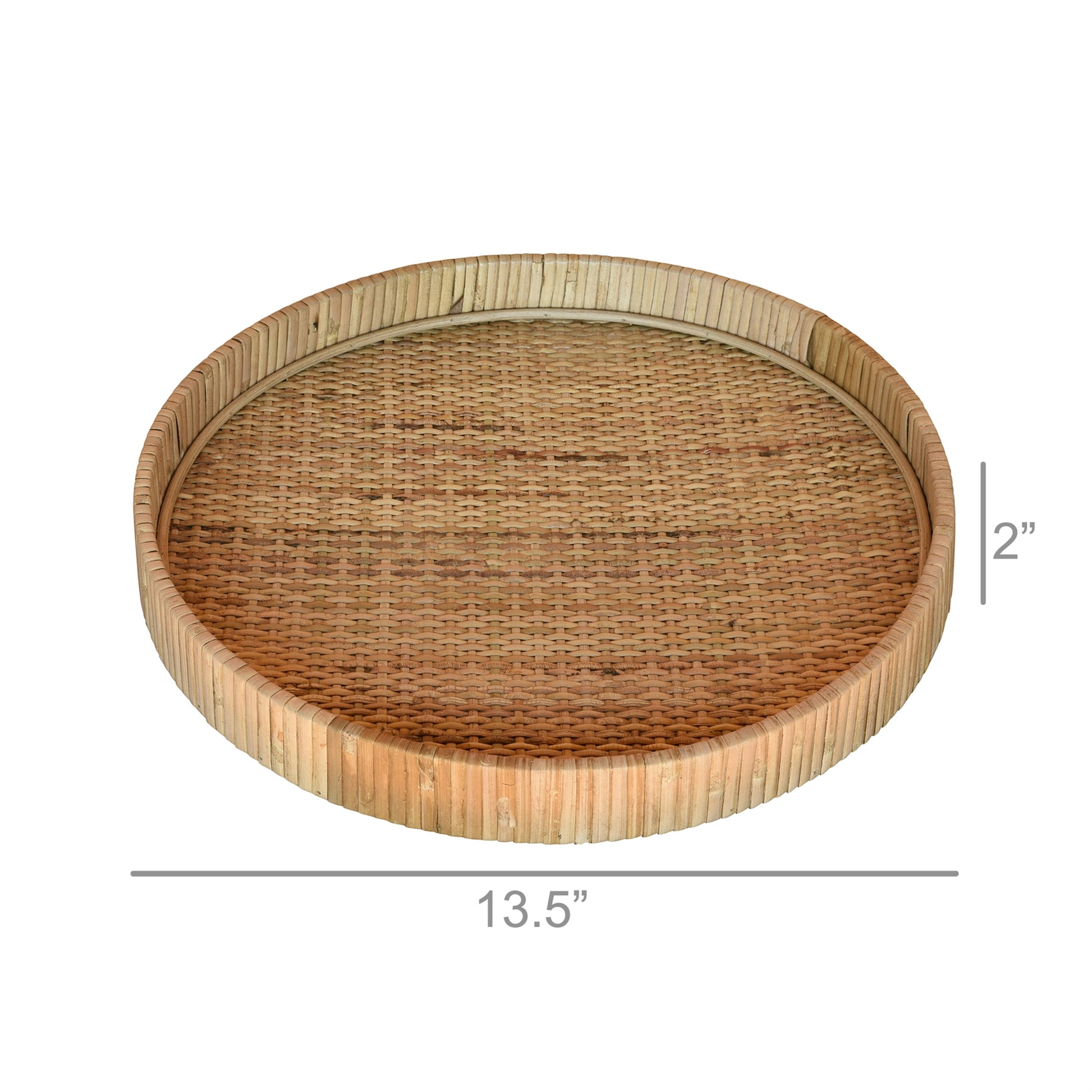 Cayman Tray, Rattan - Small - Natural Set Of 4 By HomArt | Decorative Trays & Dishes | Modishstore - 9