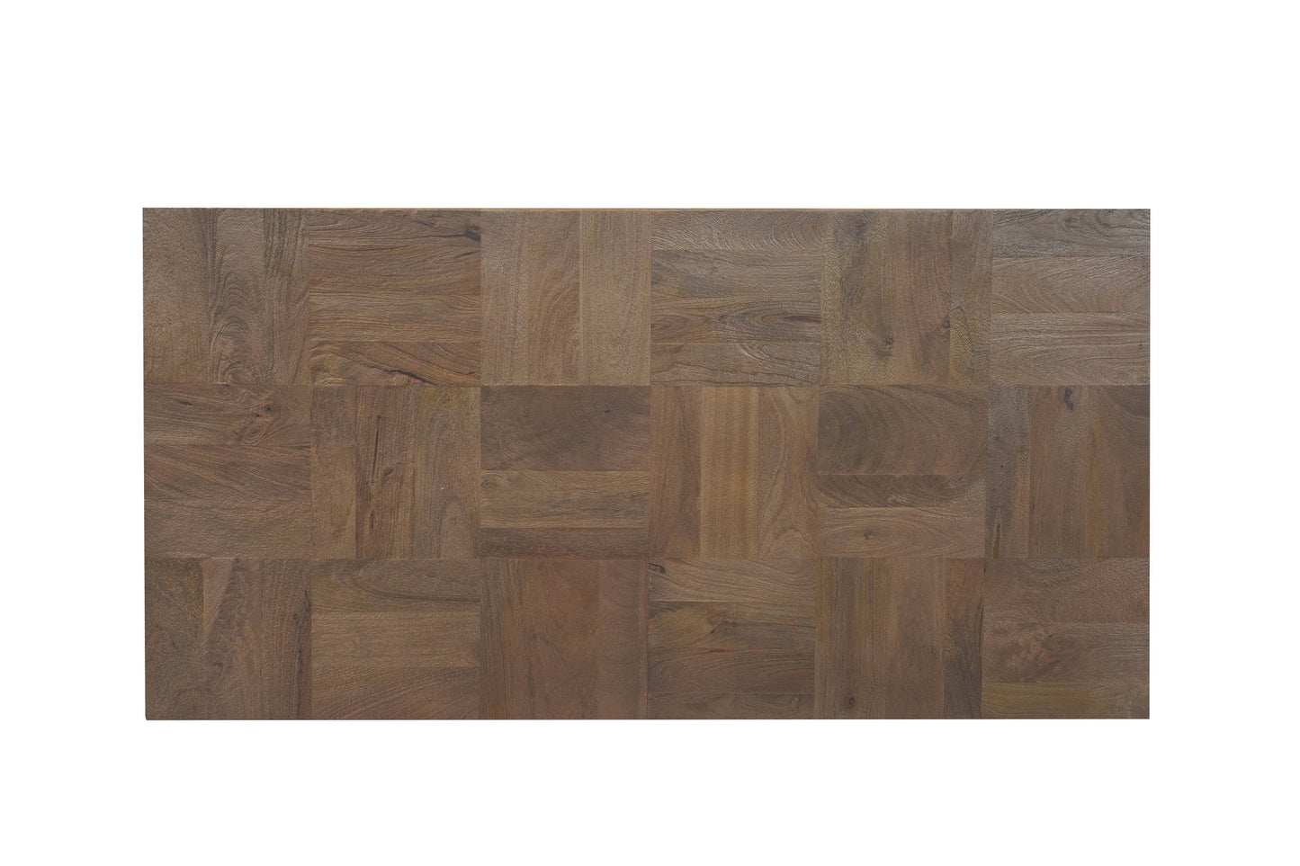 Dark Brown and Black Solid Wood Block Coffee Table By Homeroots | Coffee Tables | Modishstore - 3