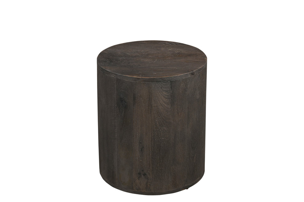 Wood Brown Solid Wood Round End Table By Homeroots | End Tables | Modishstore - 2