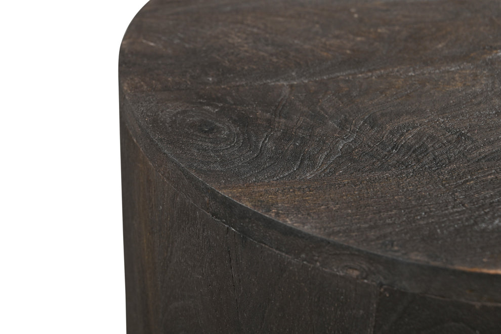 Wood Brown Solid Wood Round End Table By Homeroots | End Tables | Modishstore - 6