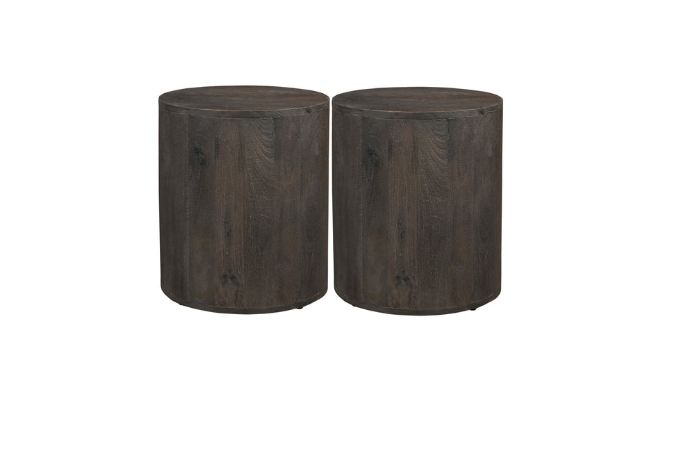 Wood Brown Solid Wood Round End Table By Homeroots | End Tables | Modishstore - 3