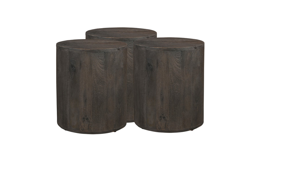 Wood Brown Solid Wood Round End Table By Homeroots | End Tables | Modishstore - 4
