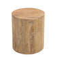 Natural Solid Wood Round End Table By Homeroots | End Tables | Modishstore - 3