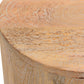 Natural Solid Wood Round End Table By Homeroots | End Tables | Modishstore - 8