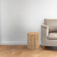 Natural Solid Wood Round End Table By Homeroots | End Tables | Modishstore - 2