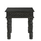 Black Distressed Solid Wood Square End Table By Homeroots | End Tables | Modishstore - 1
