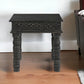 Black Distressed Solid Wood Square End Table By Homeroots | End Tables | Modishstore - 2