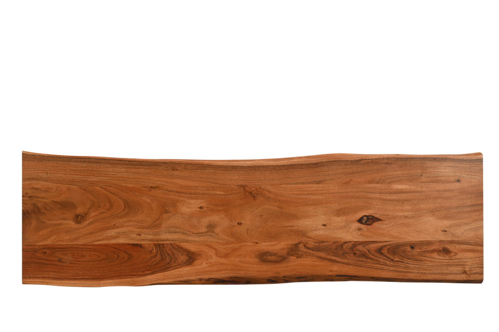 Chestnut Solid Wood Sled Console Table By Homeroots | Console Tables | Modishstore - 5