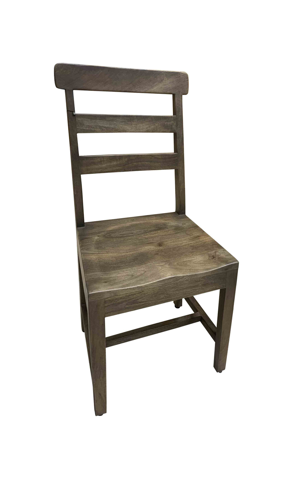 Set of Two Dark Brown Wood Ladder Back Dining Side Chairs By Homeroots | Dining Chairs | Modishstore - 4