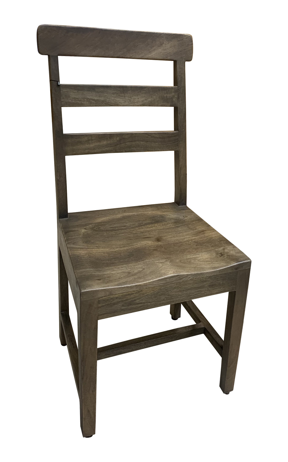Set of Two Dark Brown Wood Ladder Back Dining Side Chairs By Homeroots | Dining Chairs | Modishstore - 5