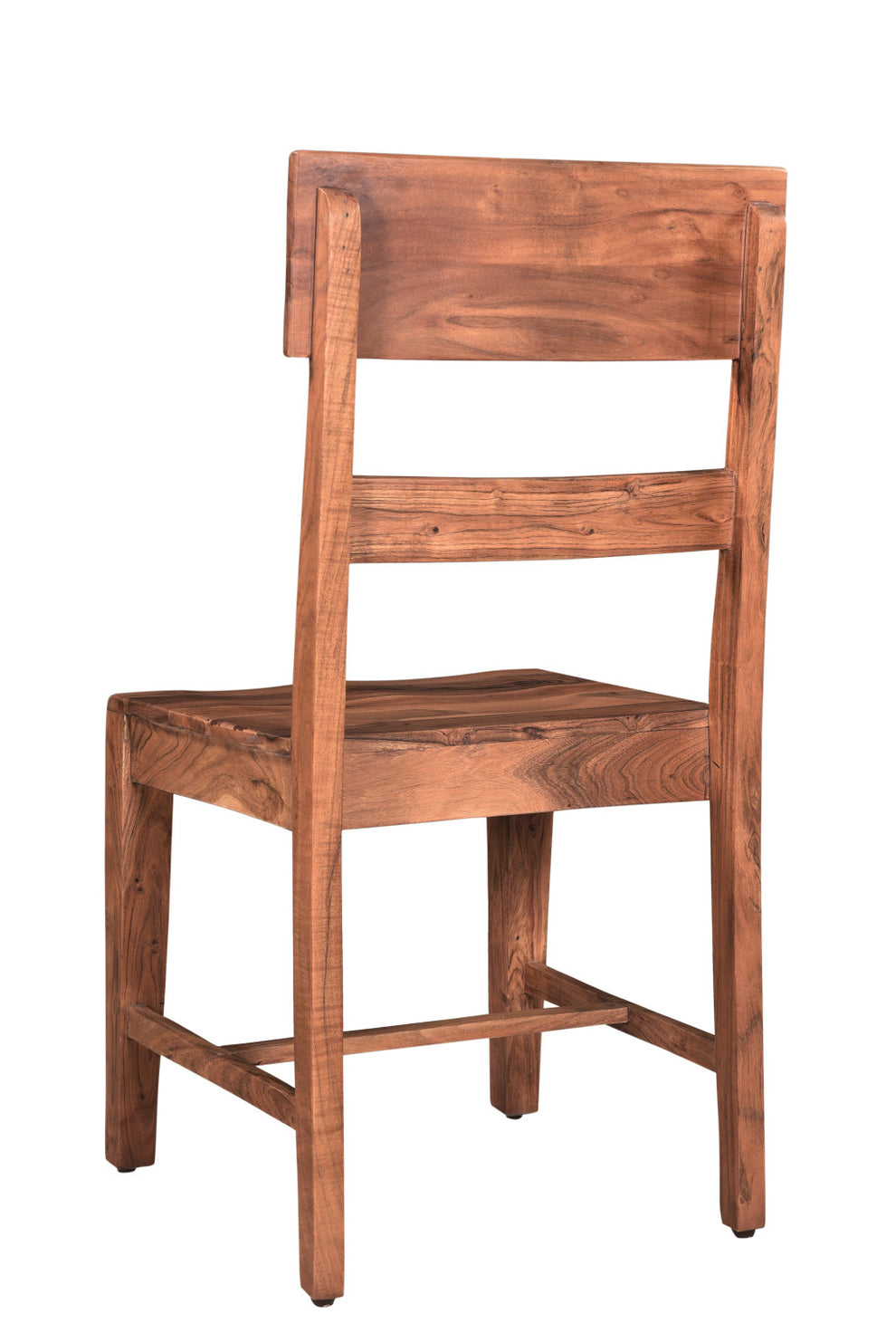 Set of Two Brown Wood Ladder Back Dining Side Chairs By Homeroots | Dining Chairs | Modishstore - 5