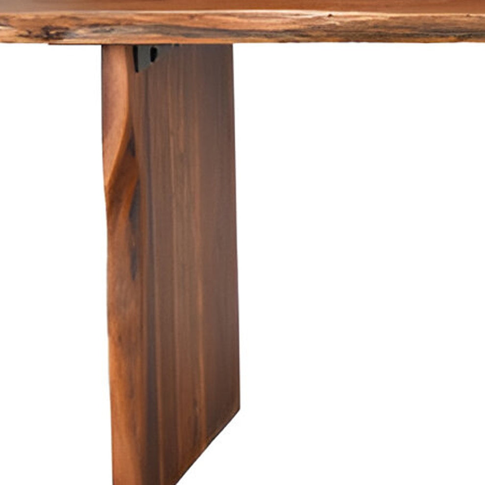 Brown Solid Wood Dining Bench By Homeroots | Benches | Modishstore - 4