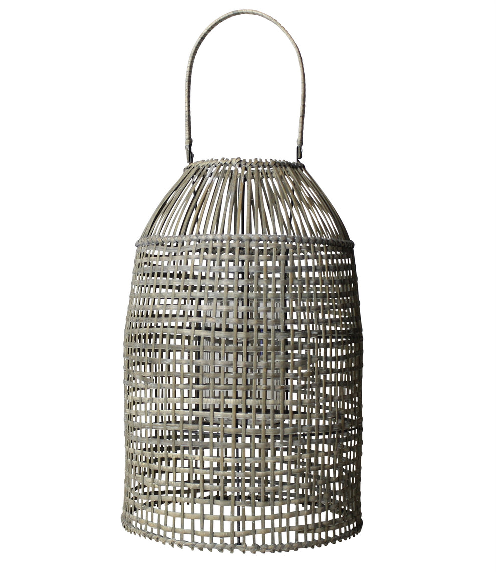 Cayman Lantern, Rattan - Natural By HomArt | Lanterns | Modishstore - 3