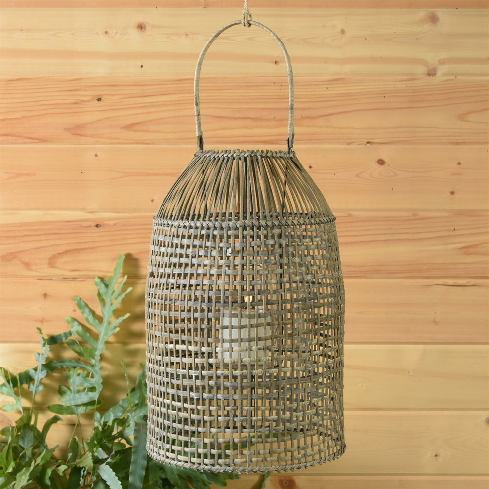 Cayman Lantern, Rattan - Natural By HomArt | Lanterns | Modishstore - 2