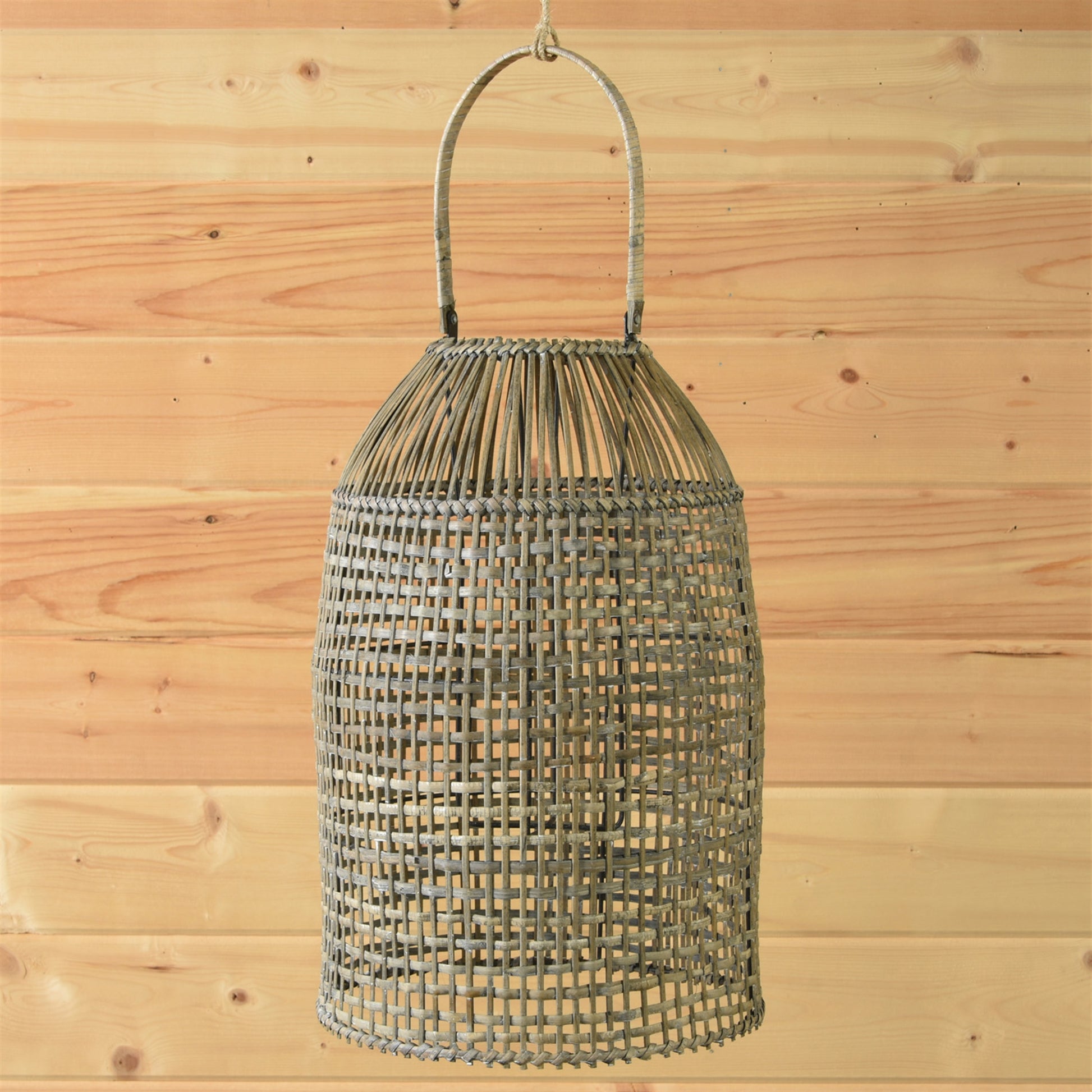 Cayman Lantern, Rattan - Natural By HomArt | Lanterns | Modishstore - 1
