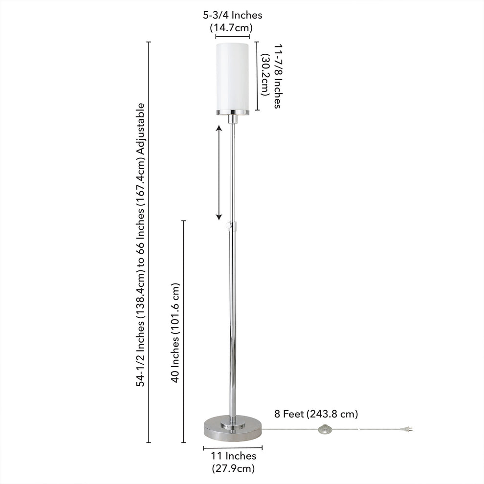 Nickel Torchiere Floor Lamp With White Frosted Glass Drum Shade By Homeroots | Floor Lamps | Modishstore - 8