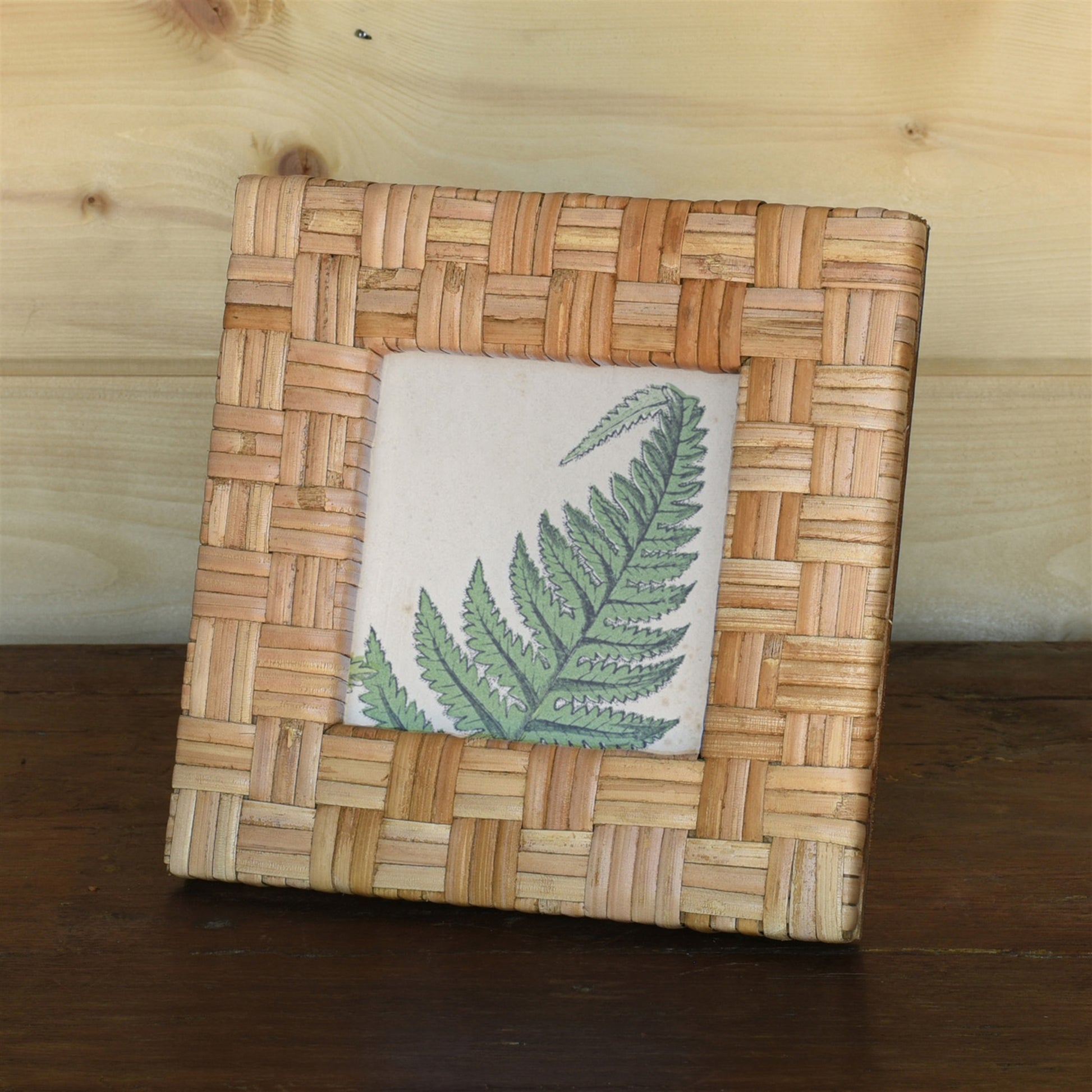 Cayman Frame, Rattan - 4x4 - Natural Set Of 4 By HomArt | Frames | Modishstore