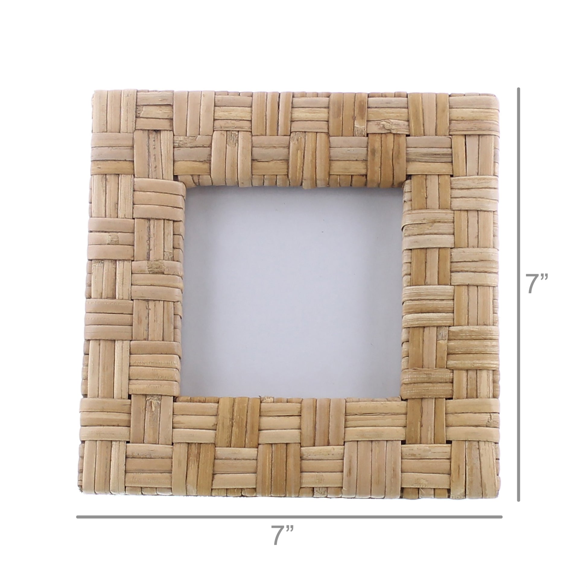 Cayman Frame, Rattan - 4x4 - Natural Set Of 4 By HomArt | Frames | Modishstore - 3