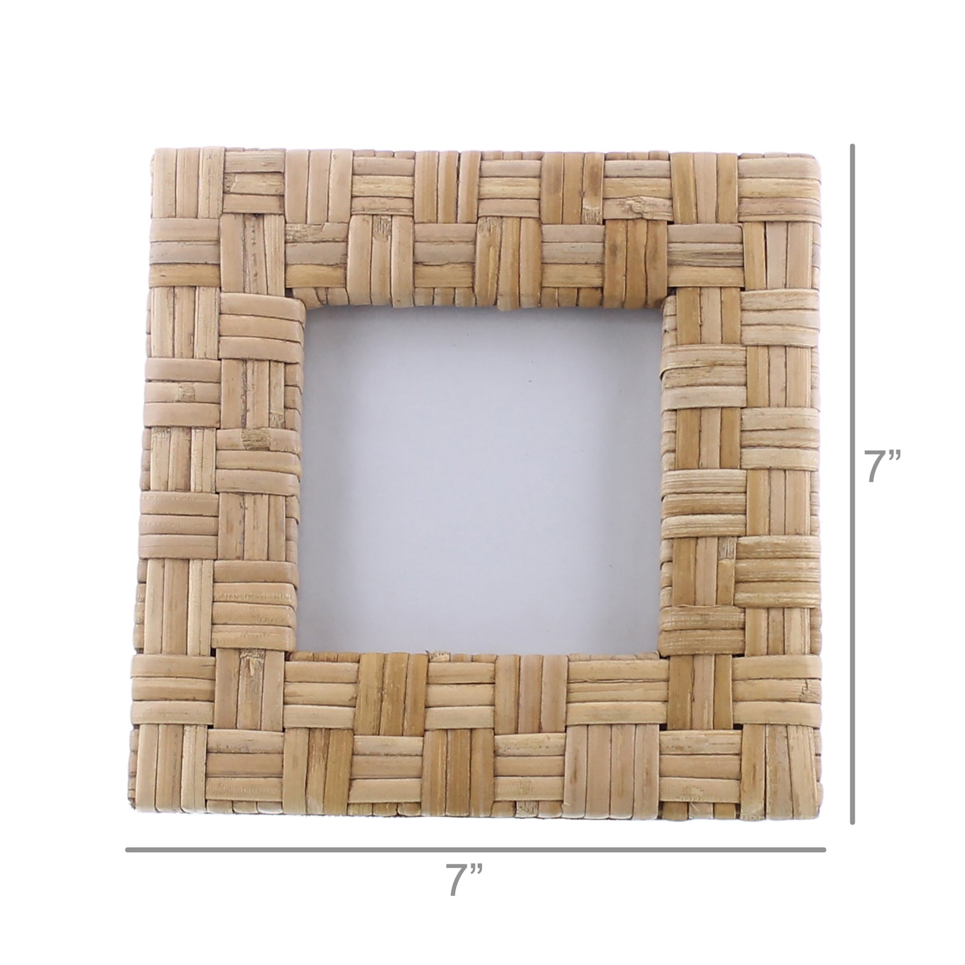 Cayman Frame, Rattan - 4x4 - Natural Set Of 4 By HomArt | Frames | Modishstore - 3