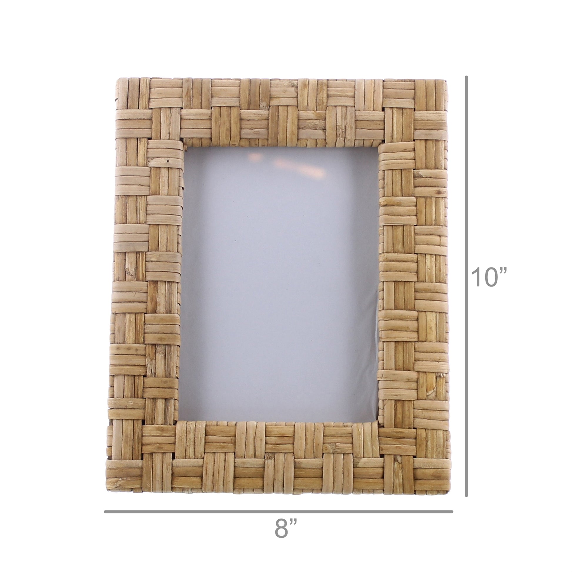 Cayman Frame, Rattan - 5x7 - Natural Set Of 4 By HomArt | Frames | Modishstore - 3