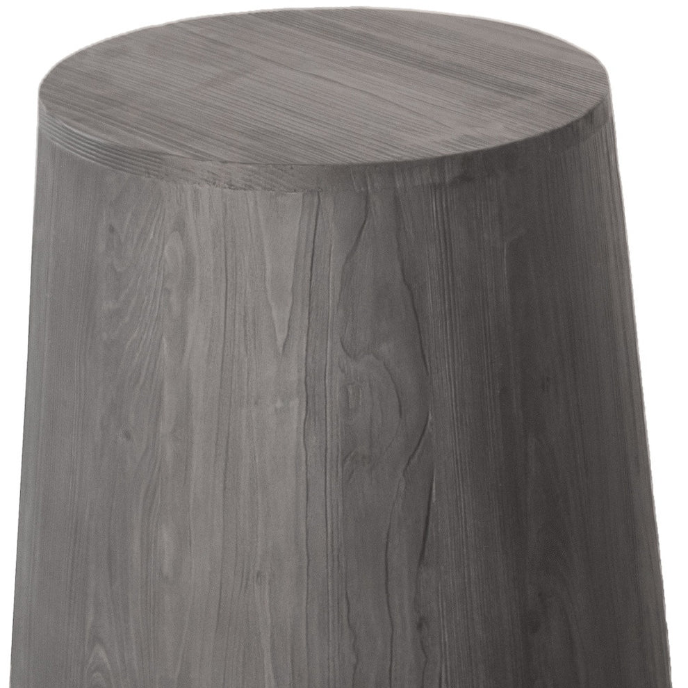 Ebony Solid Wood Round End Table By Homeroots | End Tables | Modishstore - 4
