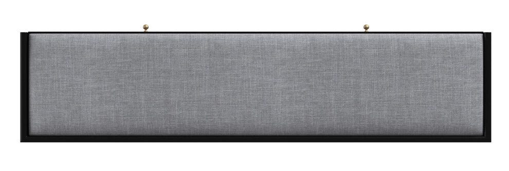 Gray and Black Fabric Upholstered Storage Bench with Drawers By Homeroots | Benches | Modishstore - 6