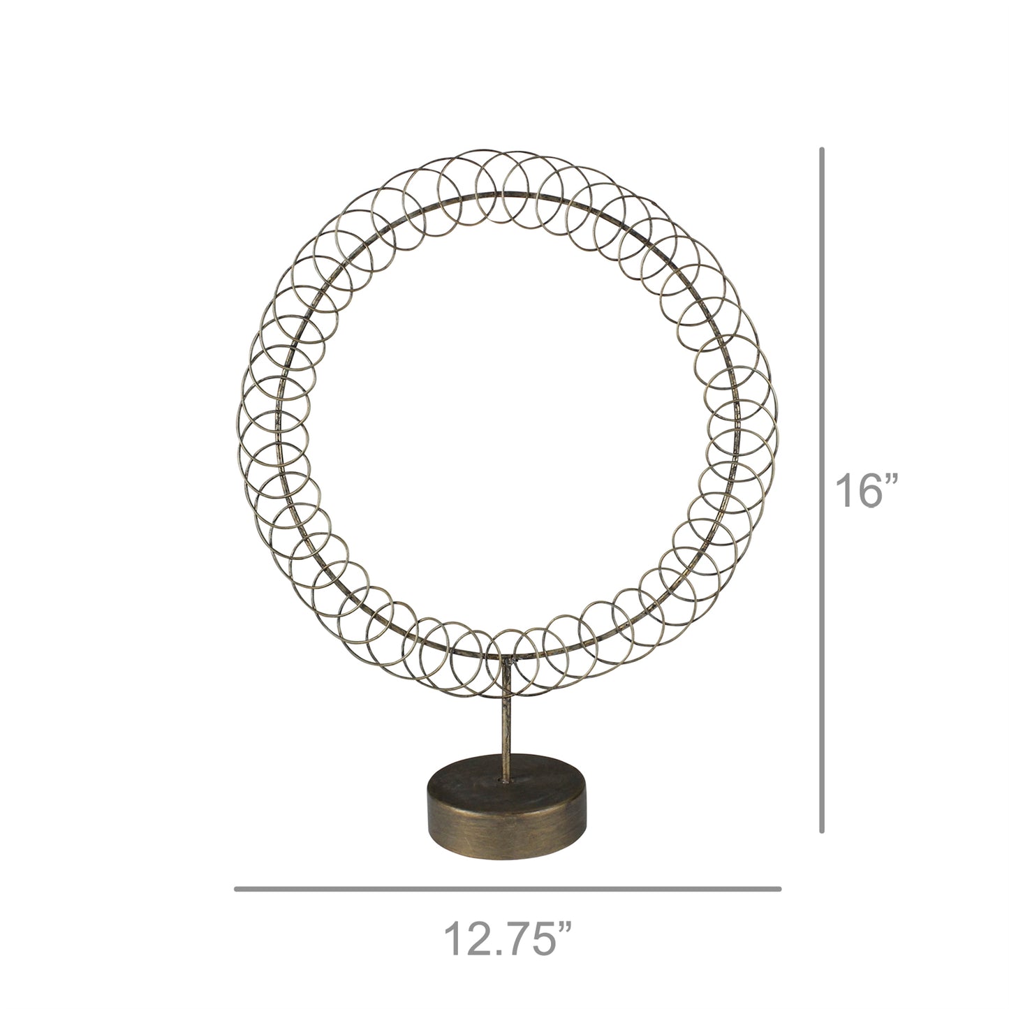 Mora Picture Display, Metal - Circle Set Of 4 By HomArt | Display Cases | Modishstore - 3