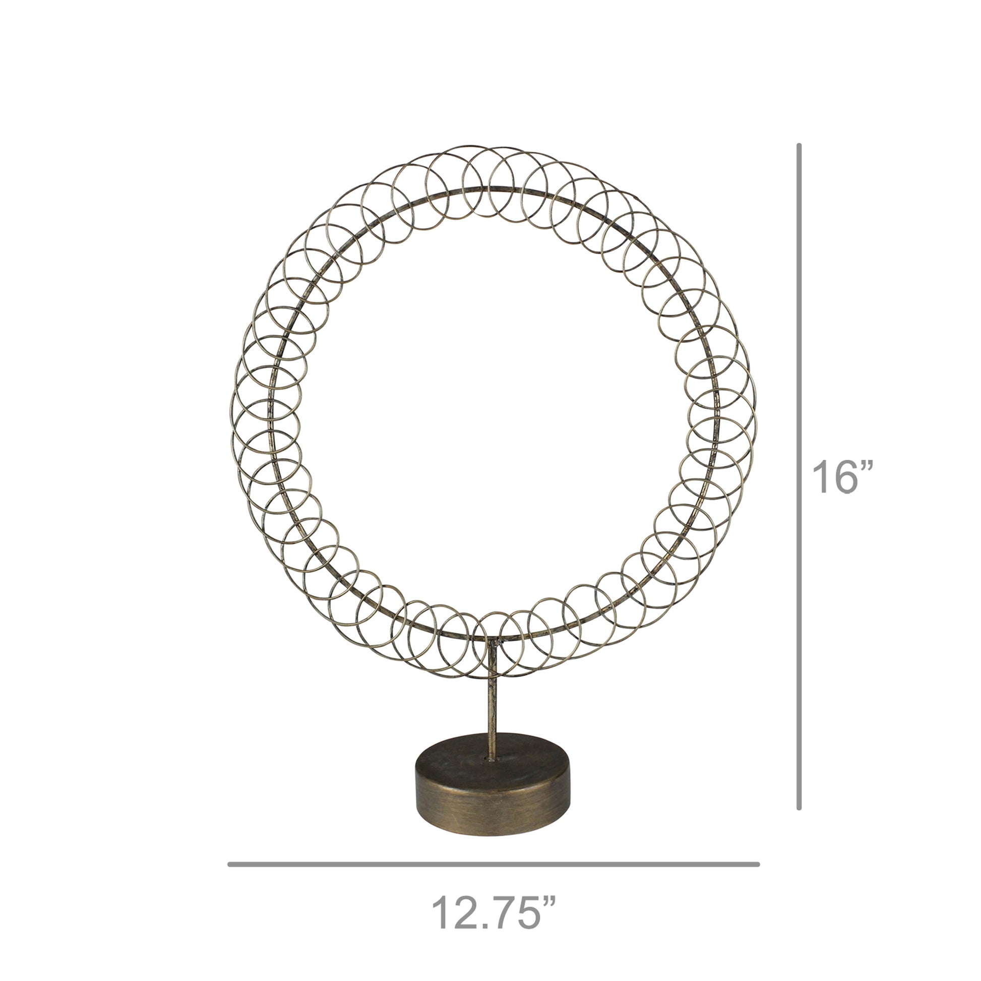 Mora Picture Display, Metal - Circle Set Of 4 By HomArt | Display Cases | Modishstore - 3