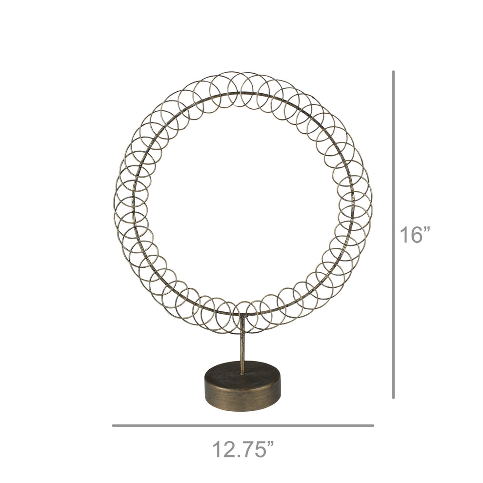 Mora Picture Display, Metal - Circle Set Of 4 By HomArt | Display Cases | Modishstore - 3